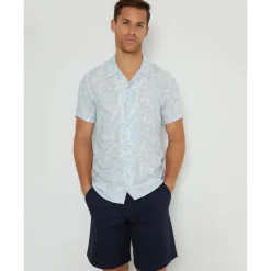 Threadbare Ss Bank Shrt in Blue