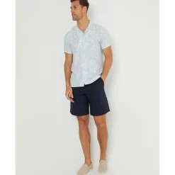 Threadbare Ss Bank Shrt in Blue