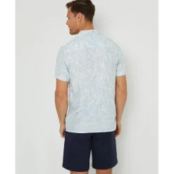 Threadbare Ss Bank Shrt in Blue