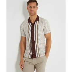 Threadbare Ss Hall Shrt in Cream