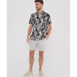 Threadbare Ss Jngl Shrt in Black