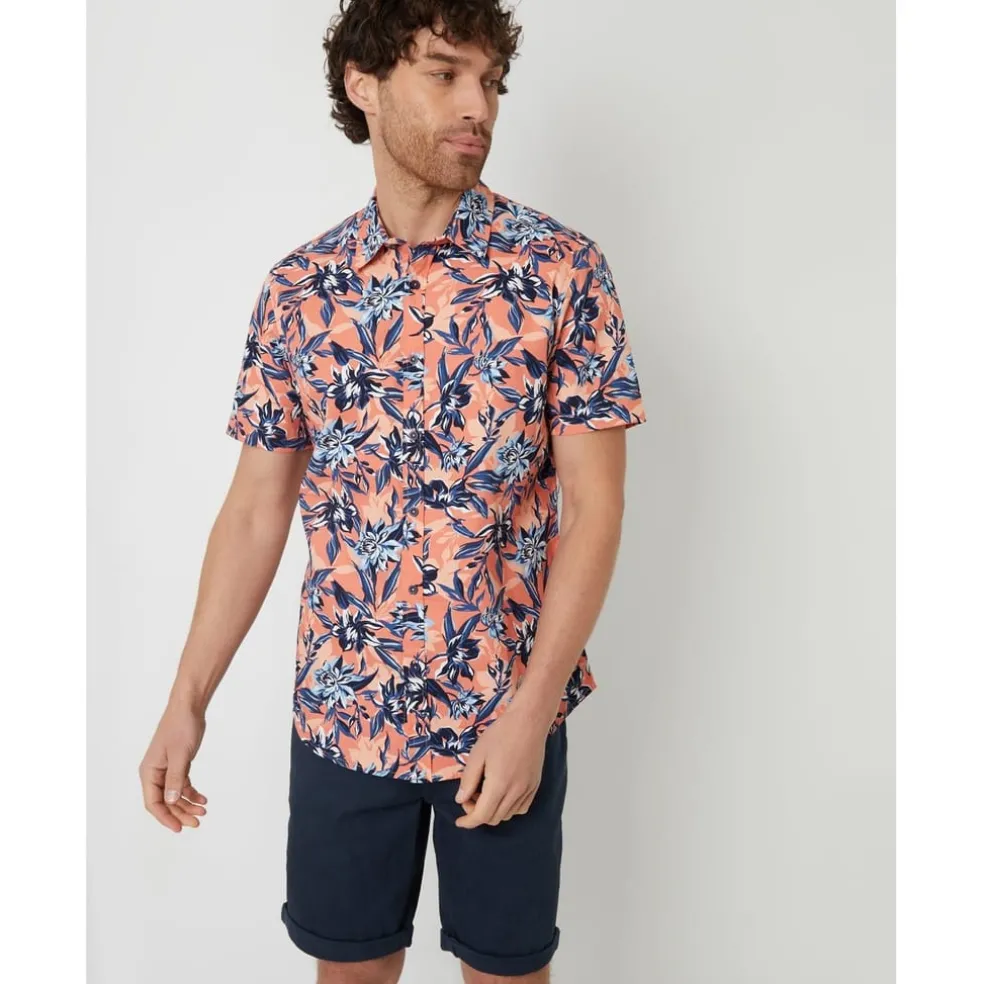 Threadbare Ss Lthm Shrt in Pink