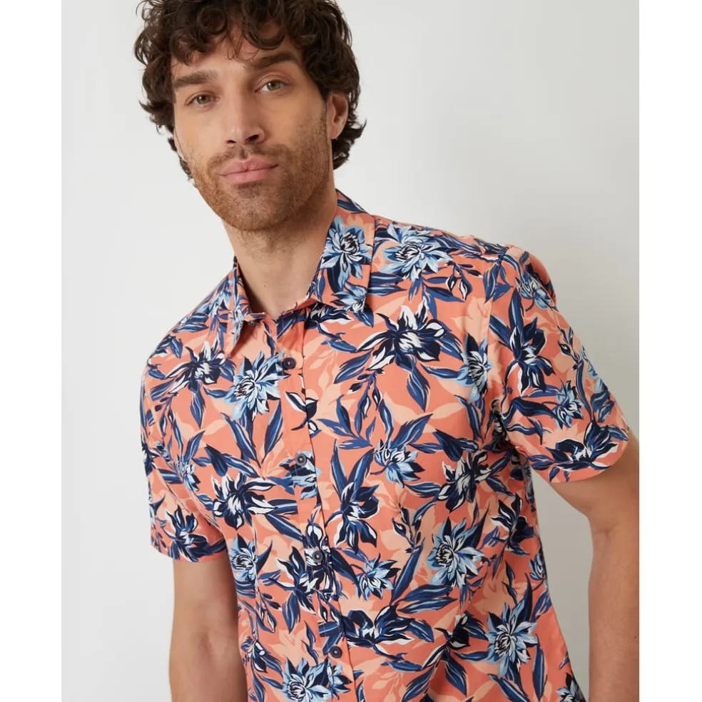 Threadbare Ss Lthm Shrt in Pink