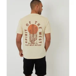 Threadbare Tee Cacti in Beige