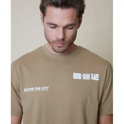 Threadbare Tee Scatter in Brown