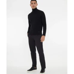 Threadbare Turtleneck Regular Fit Sweater in Black