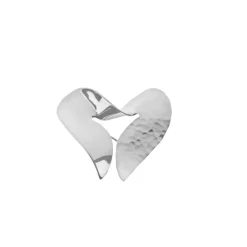 Tianguis Jackson Chunky Heart Brooch in Silver