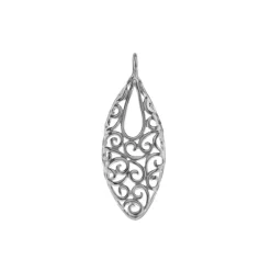 Tianguis Jackson Filigree Oval Pndt in Silver