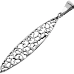 Tianguis Jackson Filigree Oval Pndt in Silver