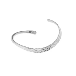Tianguis Jackson Hammered Undulating Cuff in Silver