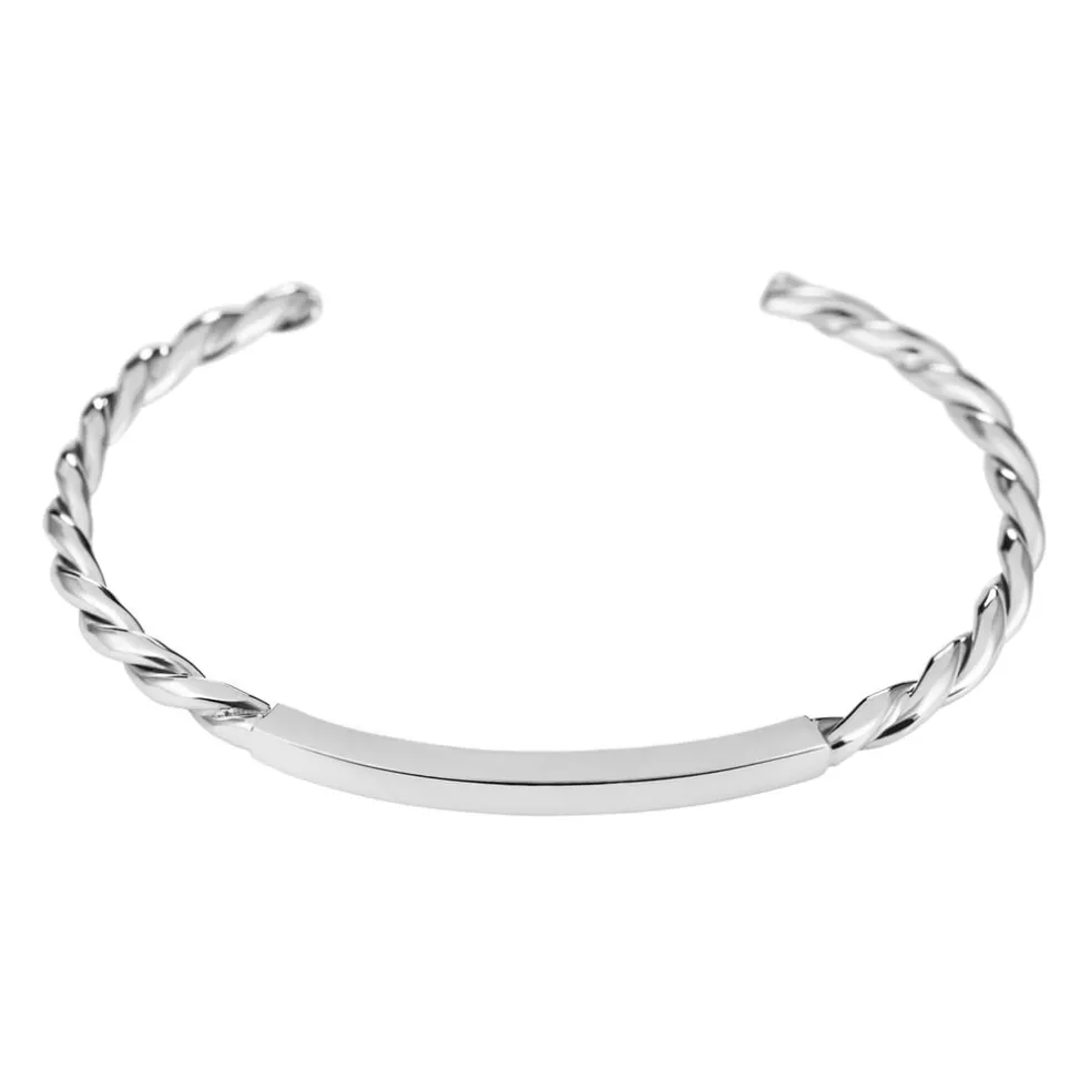 Tianguis Jackson Twist And Bar Cuff in Silver