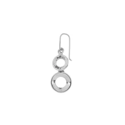 Tianguis Jackson Two Circle Drop Erng in Silver