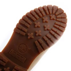 Timberland 6 Inch Lace Up Waterproof Boots in Cream