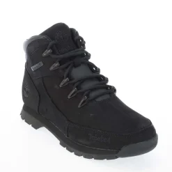 Timberland Boys Euro Rock Lace Up Boot in Black