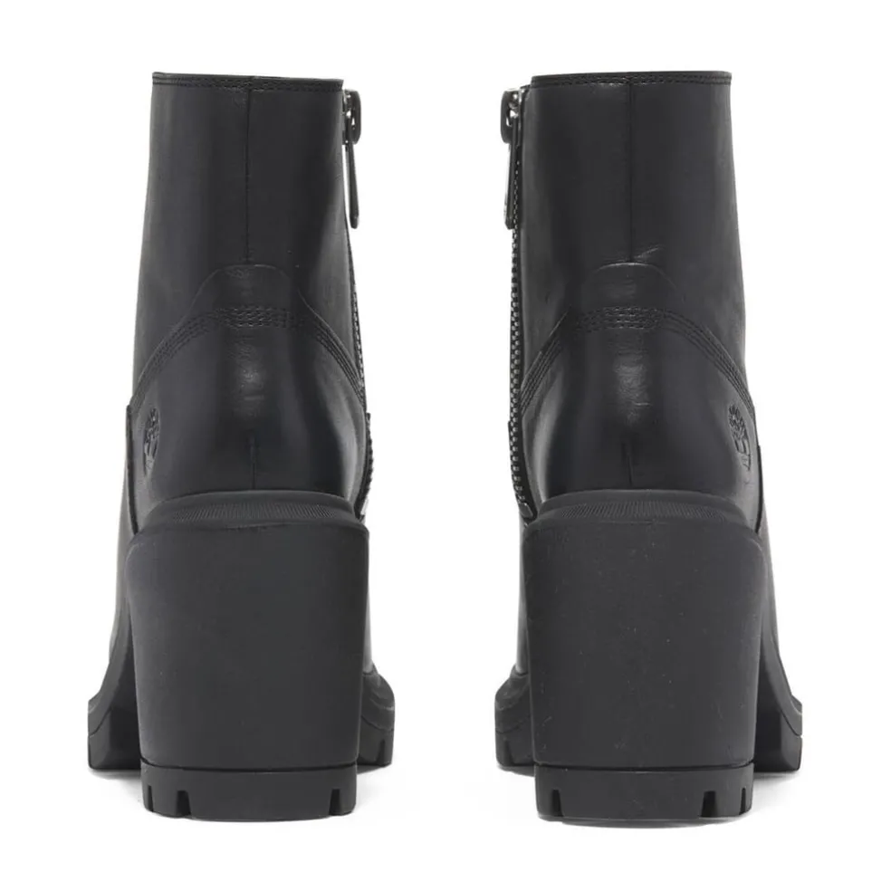 Timberland Heights Mid Zip Up Boots in Black
