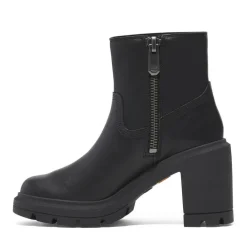 Timberland Heights Mid Zip Up Boots in Black