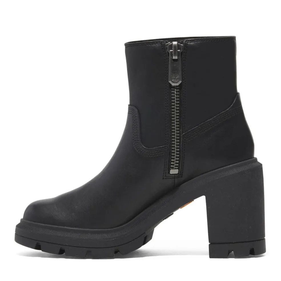 Timberland Heights Mid Zip Up Boots in Black