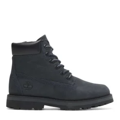 Timberland Juniors Courma Kid Mid Lace-Up Boots in Navy