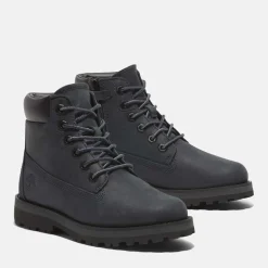 Timberland Juniors Courma Kid Mid Lace-Up Boots in Navy