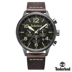 Timberland Leather Strap Analogue Watch in Brown
