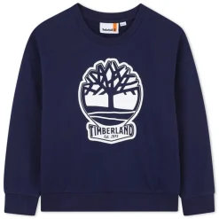 Timberland Logo Sweatshirt In53 in Blue