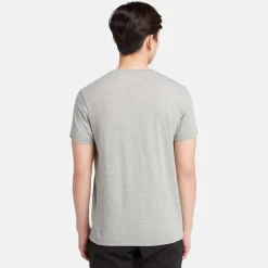 Timberland Oyster River Logo Short Sleeve T-Shirt in Grey