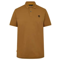 Timberland Short Sleeve Polo Shirt in Beige