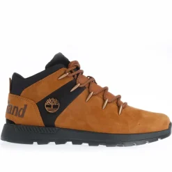Timberland Sprint Trekker Mid Lace Trainers in Rust