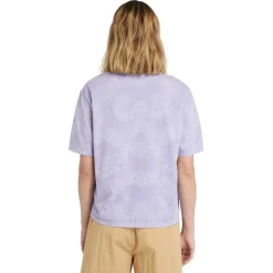 Timberland Tie Dye Relaxed Fit Short Sleeve T-Shirt in Purple