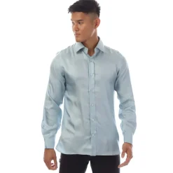 Tom Ford Long Sleeve Dress Shirt in Blue