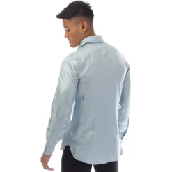 Tom Ford Long Sleeve Dress Shirt in Blue