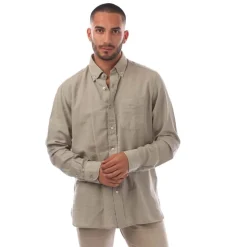 Tom Ford Oxford Slim Shirt in Sand