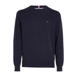 Tommy Hilfiger 1985 Collection Pure Cotton Crewneck Sweater in Blue