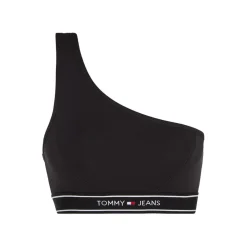 Tommy Hilfiger Asymetric One Shoulder Bra in Black