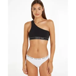 Tommy Hilfiger Asymetric One Shoulder Bra in Black