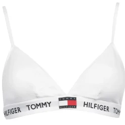 Tommy Hilfiger Cotton Padded Triangle Bra in White
