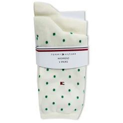 Tommy Hilfiger Dot Crew 2 Pack Socks in Multi