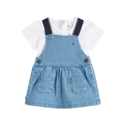 Tommy Hilfiger Dungaree Dress in Blue