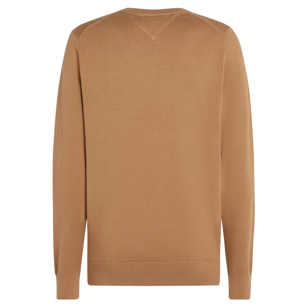 Tommy Hilfiger Ess Crew Knit in Beige