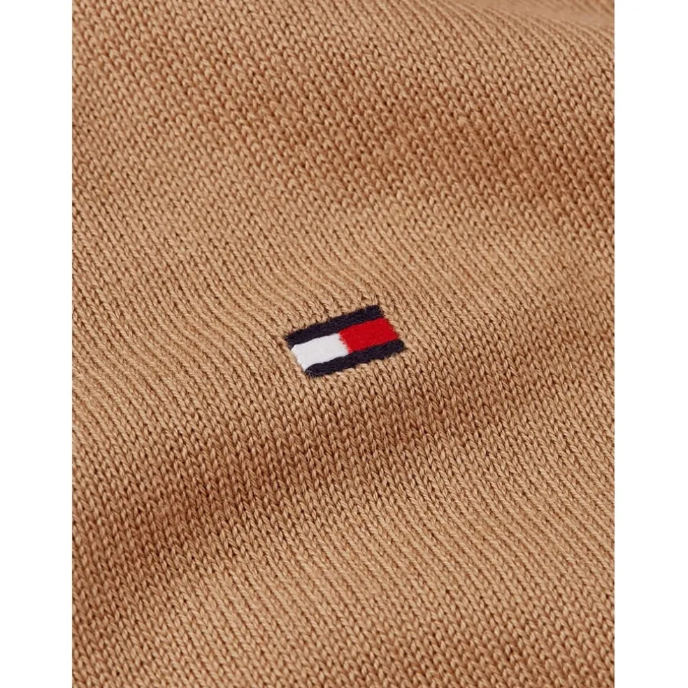 Tommy Hilfiger Ess Crew Knit in Beige