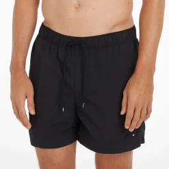 Tommy Hilfiger Essential Logo Swim Shorts in Black