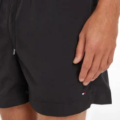 Tommy Hilfiger Essential Logo Swim Shorts in Black