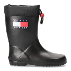 Tommy Hilfiger Flag Graphic Rain Boot in Black
