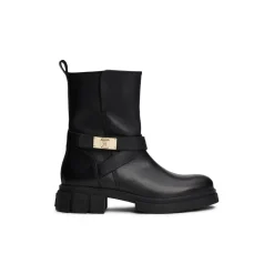 Tommy Hilfiger Height Biker Boots in Black