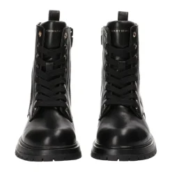 Tommy Hilfiger Lace Up Boots in Black