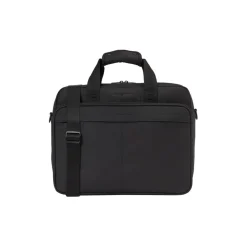 Tommy Hilfiger Laptop Handbag with Detachable Strap in Black