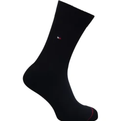 Tommy Hilfiger Mens Hilfiger Bodywear Sports 3 Pack Crew Socks in Black