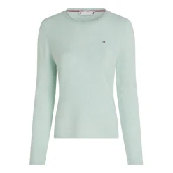 Tommy Hilfiger Neck Slim Long Sleeve Jumper From Tommy Hilfiger in Blue