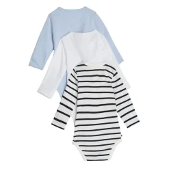 Tommy Hilfiger Pack Of Long Sleeved Baby Grows Babies in Multi