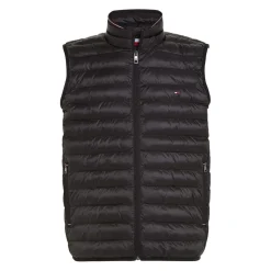 Tommy Hilfiger Packable Recycled Quilted Vest in Black